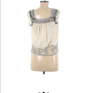 Ondade Mar Short Sleeve Blouse. Sz M